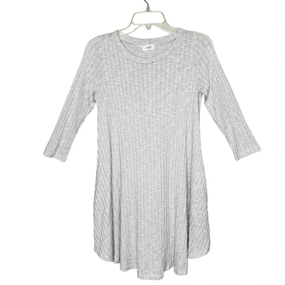 Oddy Dresses | Oddy Ribbed Swing Sweater Dress | Color: Gray | Size: M | Goodasnu's Closet